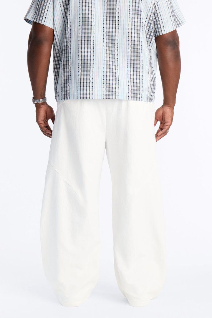 Cargo Wide Leg Tech Pant - White