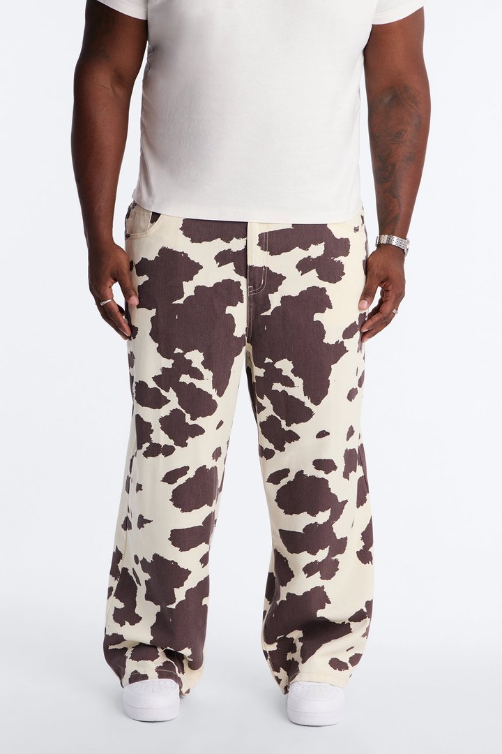 Modern Rodeo Baggy Jean - Brown Combo