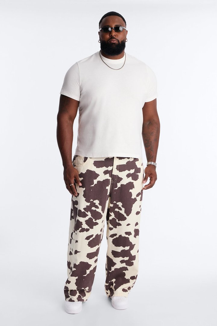 Modern Rodeo Baggy Jean - Brown Combo