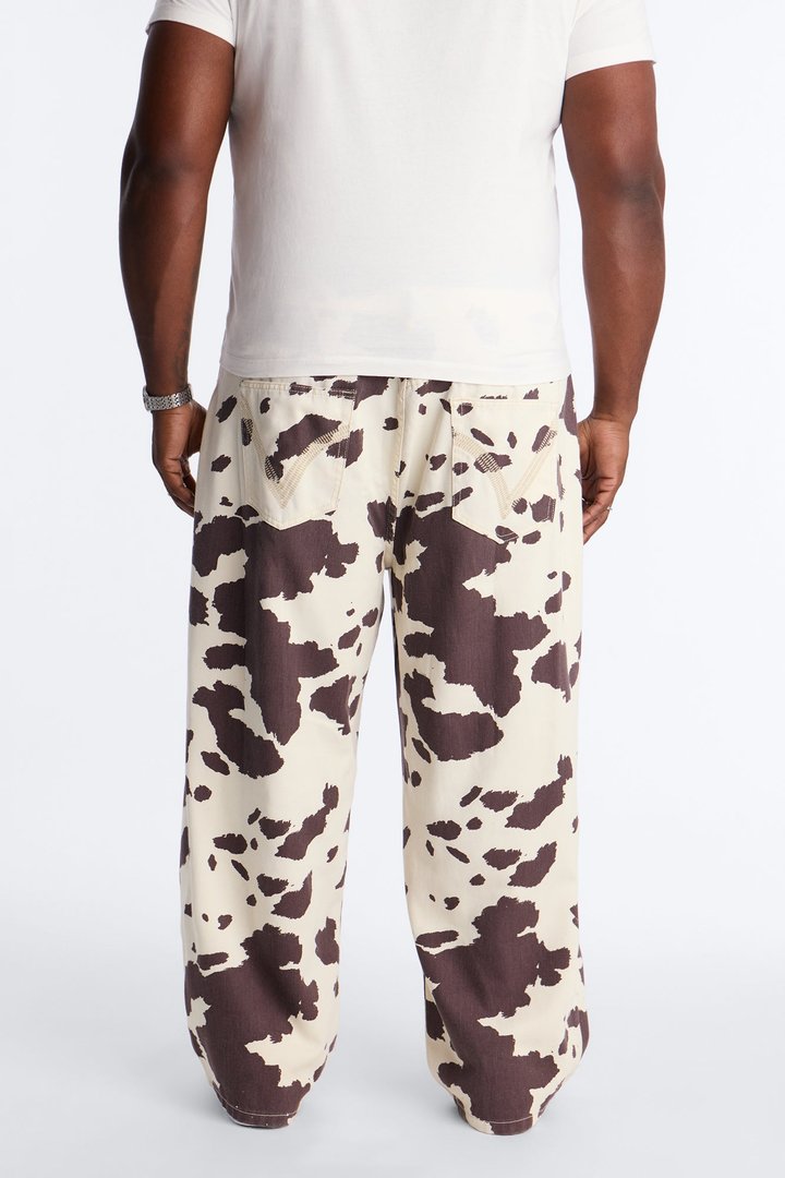 Modern Rodeo Baggy Jean - Brown Combo