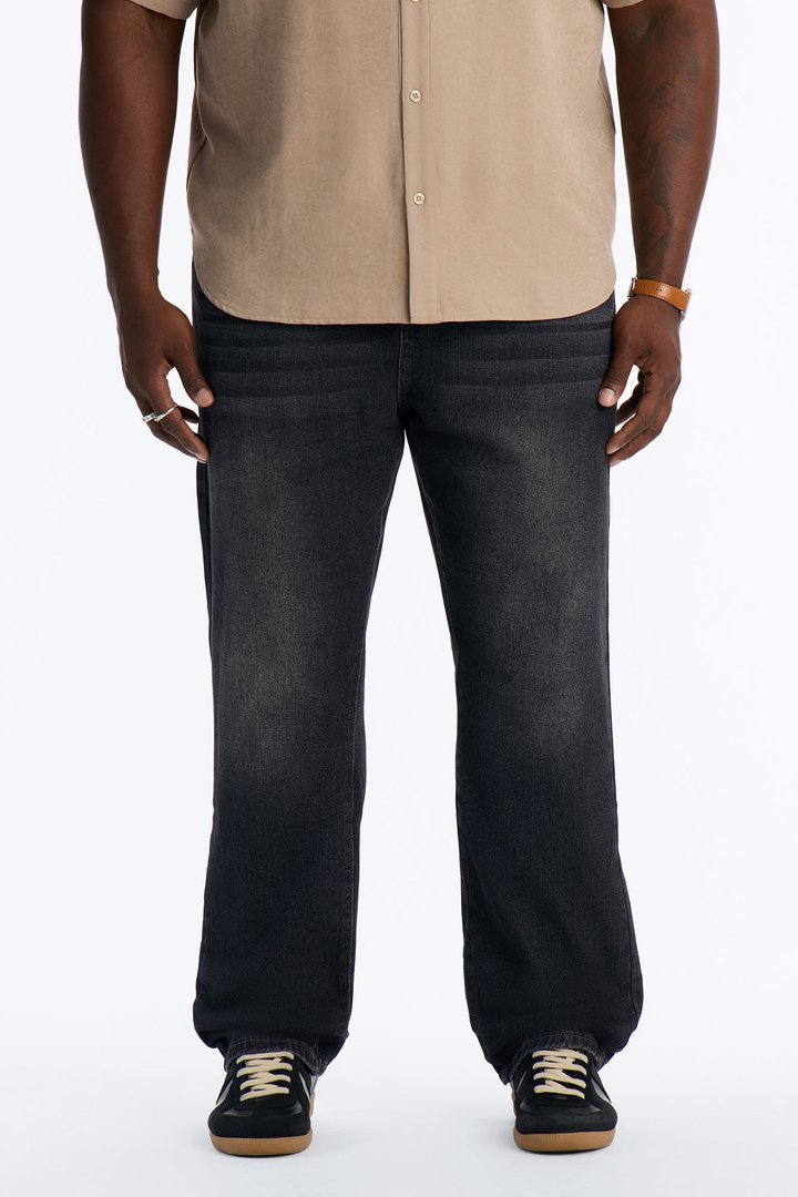 Gotham Night Straight Leg Jean - Black Wash