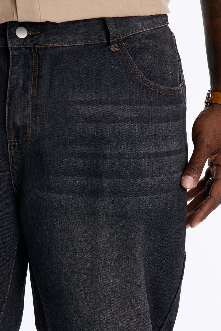 Gotham Night Straight Leg Jean - Black Wash