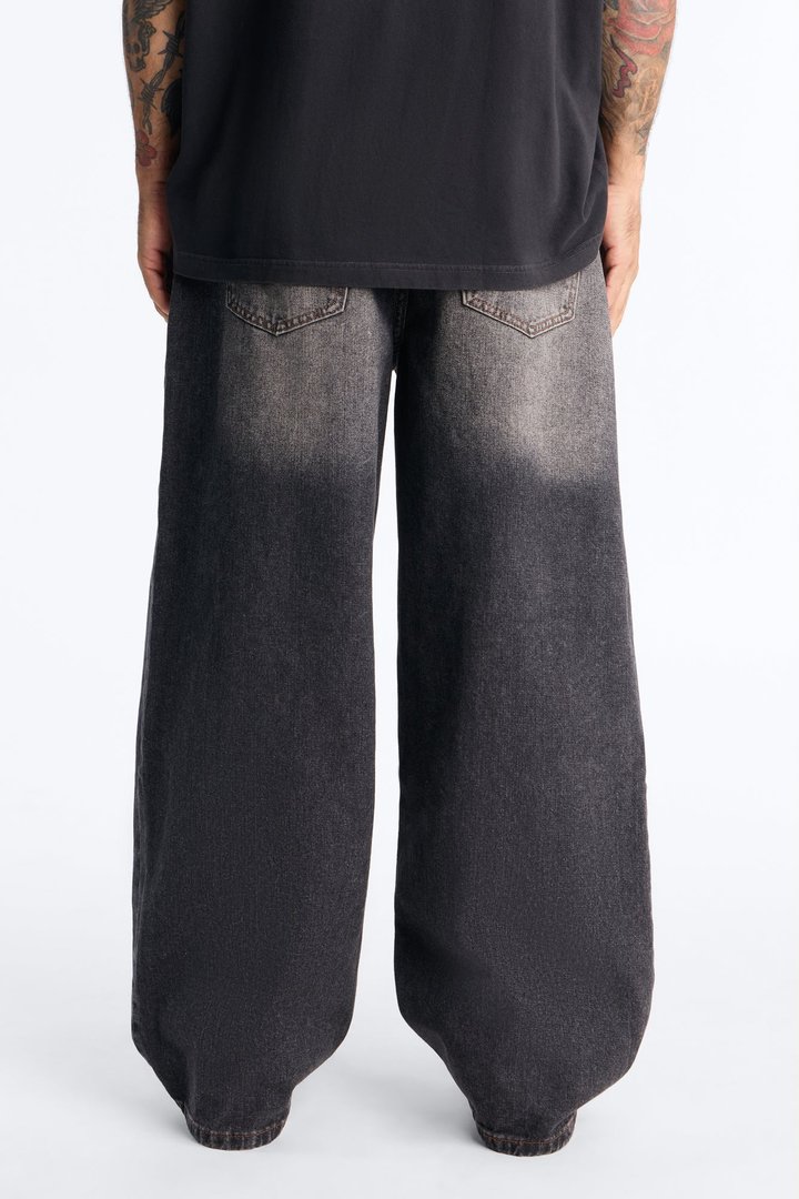 Smoke Vapor Baggy Jean - Dark Wash