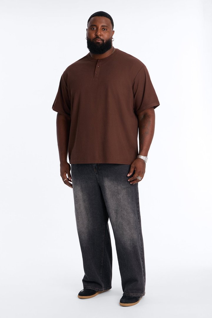Smoke Vapor Baggy Jean - Dark Wash
