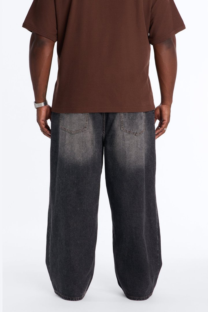 Smoke Vapor Baggy Jean - Dark Wash