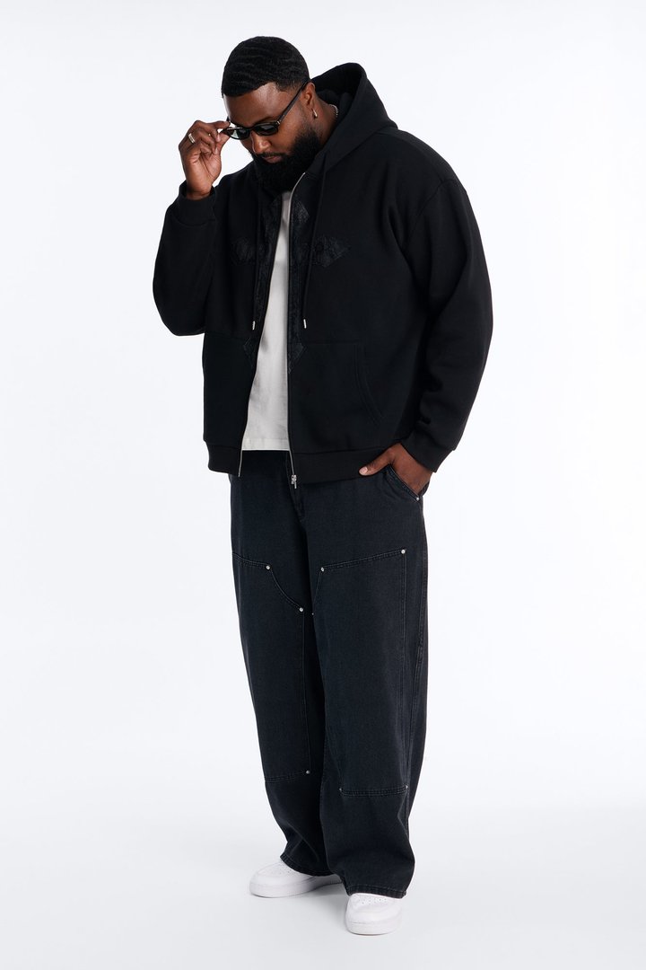 Anvil Double Knee Baggy Jean - Black