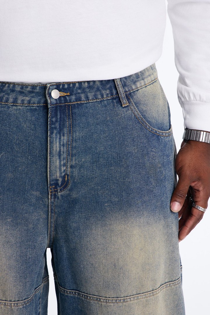 All Day Denim Baggy Denim Short - Medium Wash