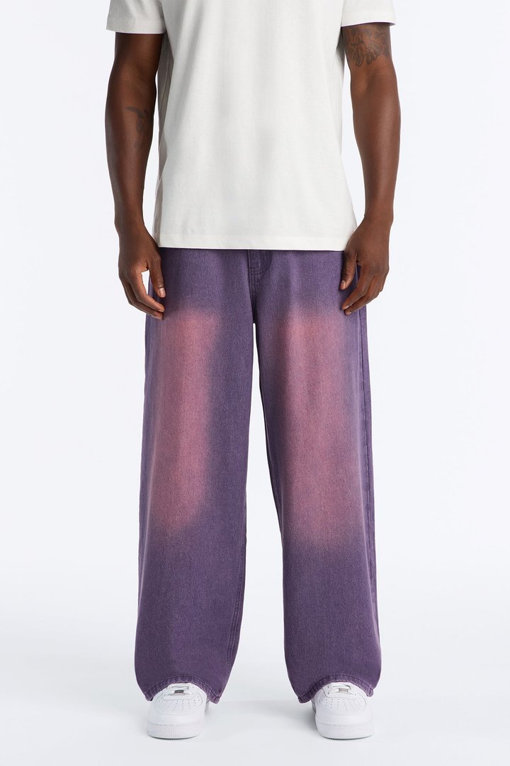 Coastal Fade Baggy Jean - Purple