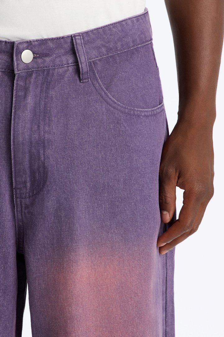 Coastal Fade Baggy Jean - Purple