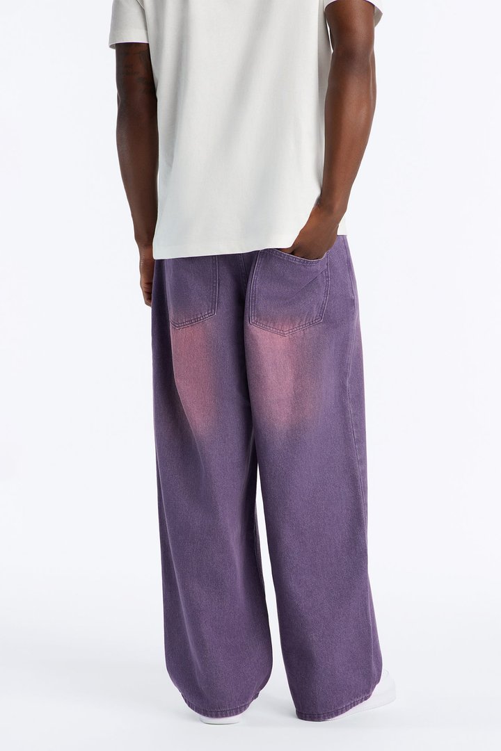 Coastal Fade Baggy Jean - Purple