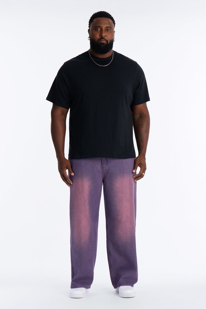 Coastal Fade Baggy Jean - Purple