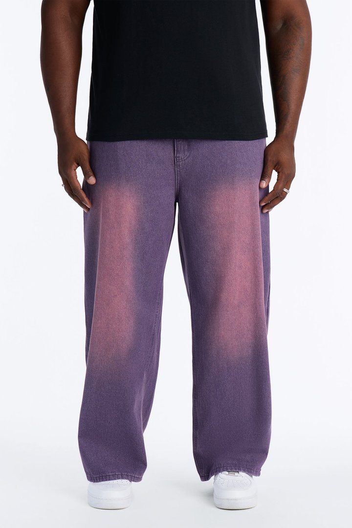 Coastal Fade Baggy Jean - Purple