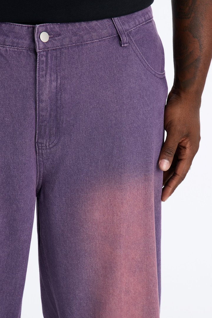 Coastal Fade Baggy Jean - Purple