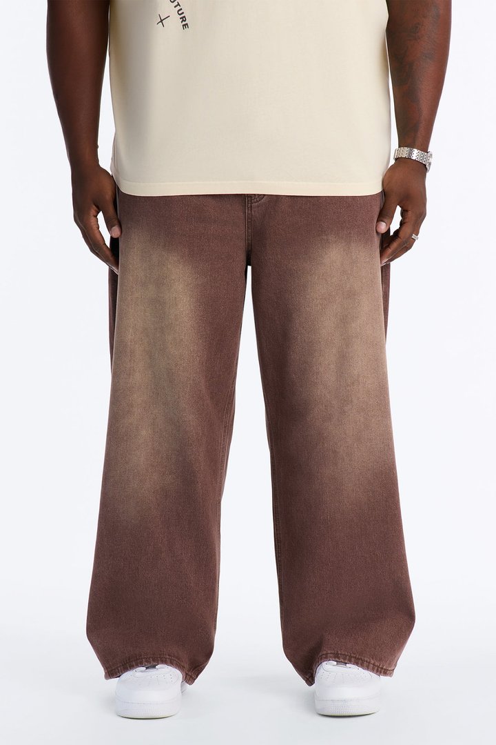 Coastal Fade Baggy Jean - Washed Brown