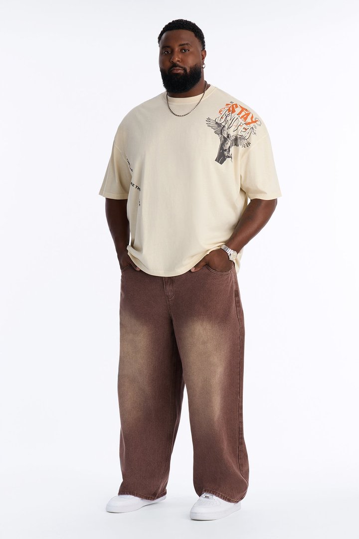 Coastal Fade Baggy Jean - Washed Brown