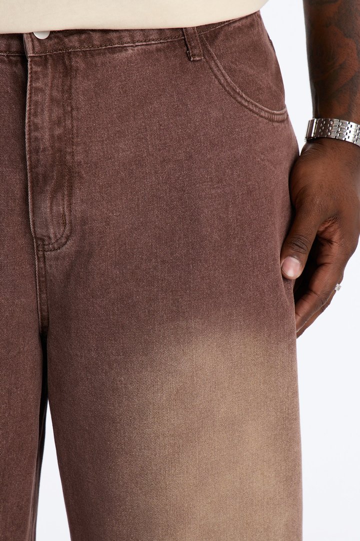Coastal Fade Baggy Jean - Washed Brown