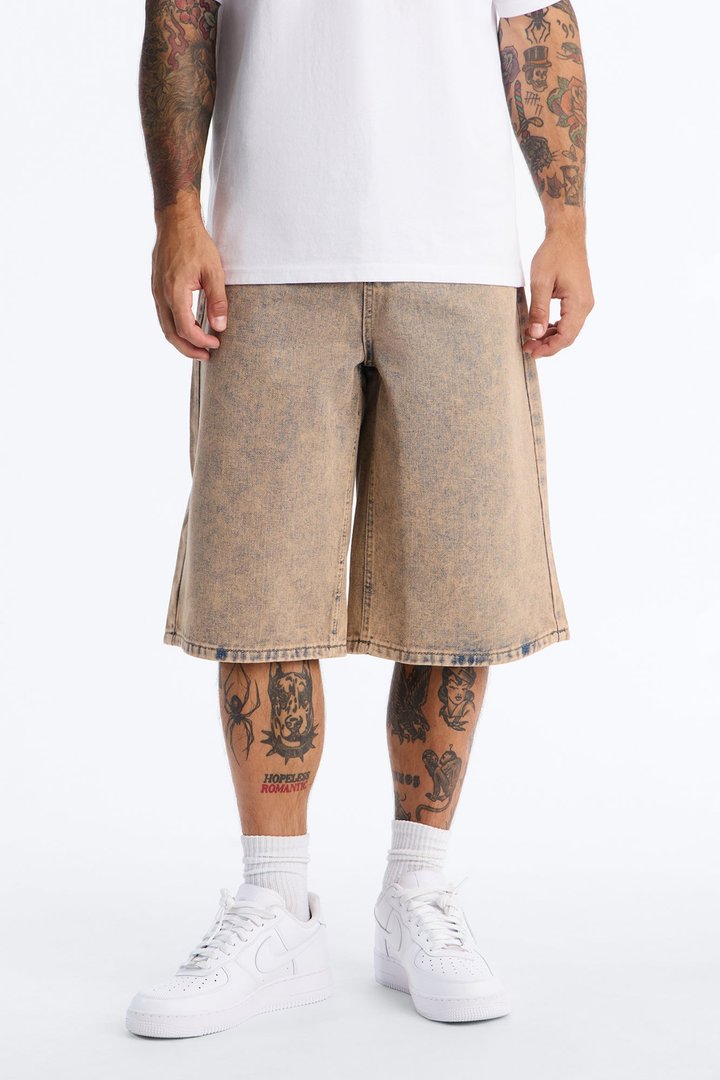 Sun Washed Baggy Denim Short - Vintage Wash