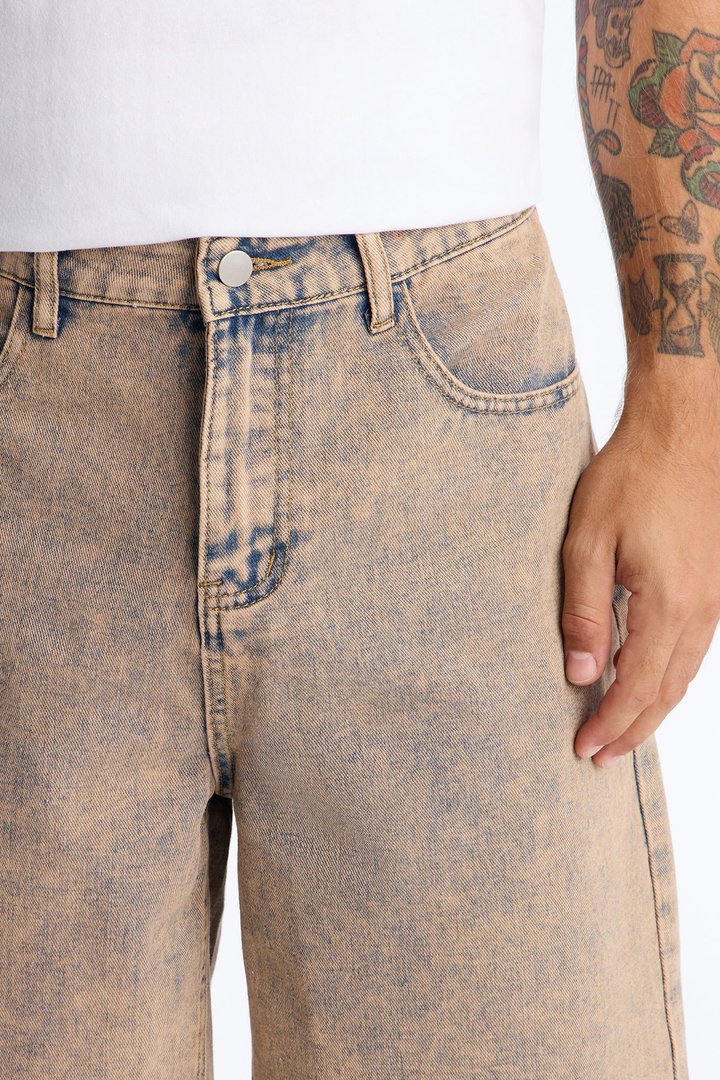 Sun Washed Baggy Denim Short - Vintage Wash