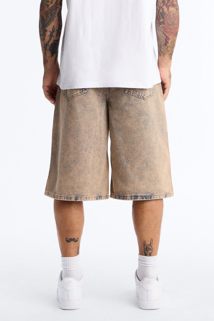 Sun Washed Baggy Denim Short - Vintage Wash