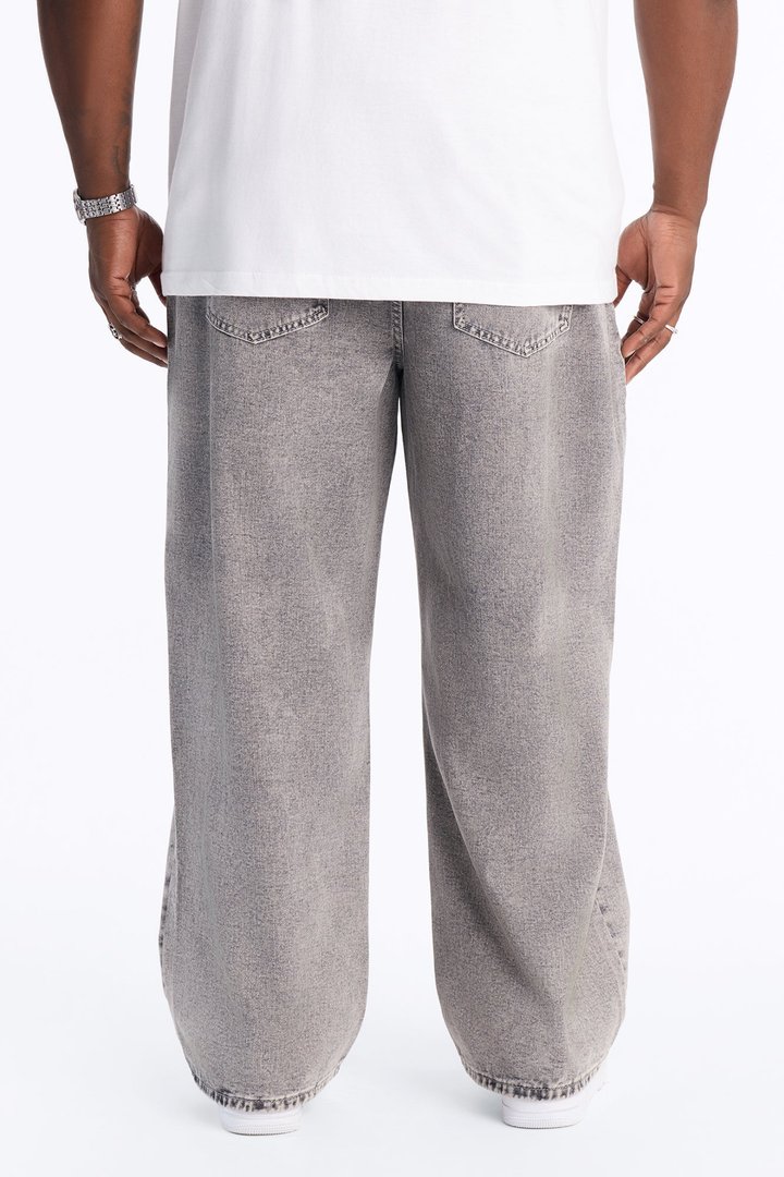 All Day Baggy Leg Jean - Washed Grey