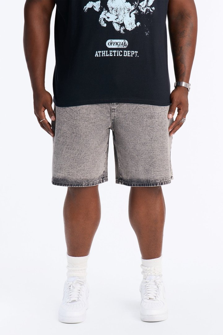 All Day Relaxed Denim Short - Washed Grey