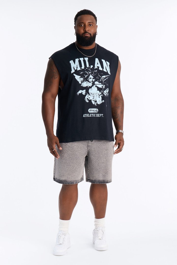 All Day Relaxed Denim Short - Washed Grey