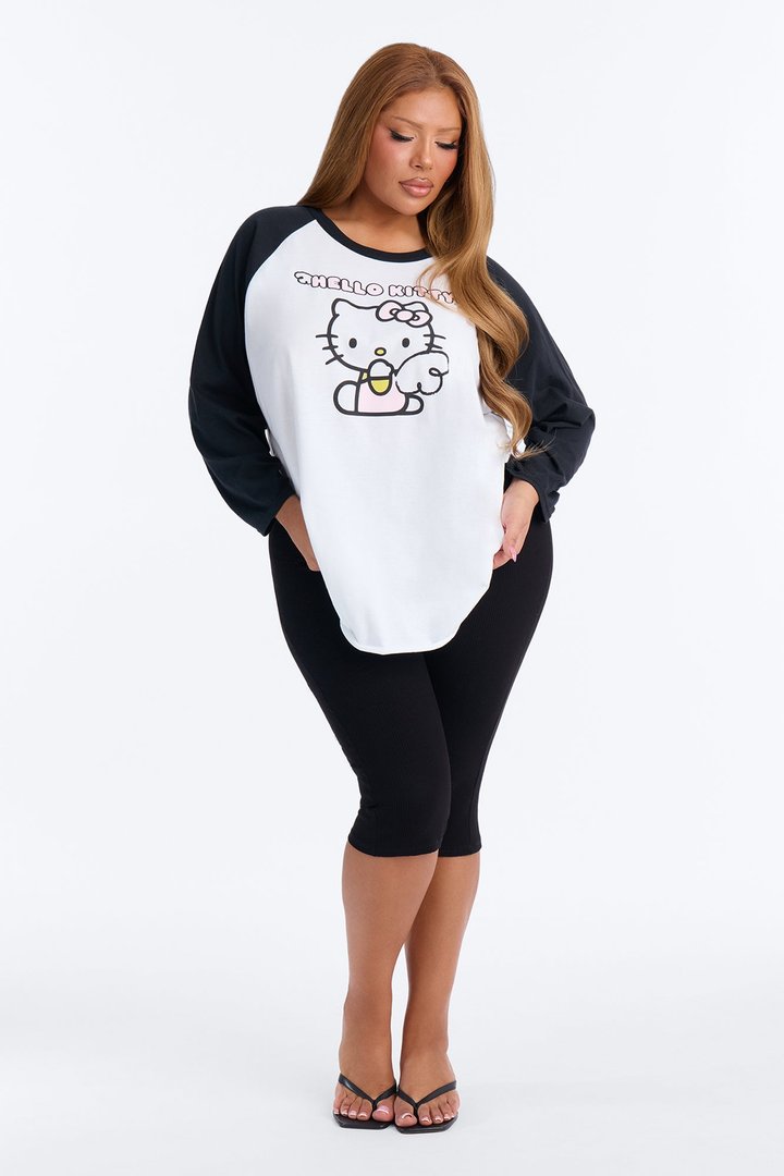 Hello Kitty Angel Wings Raglan Tee - White/combo