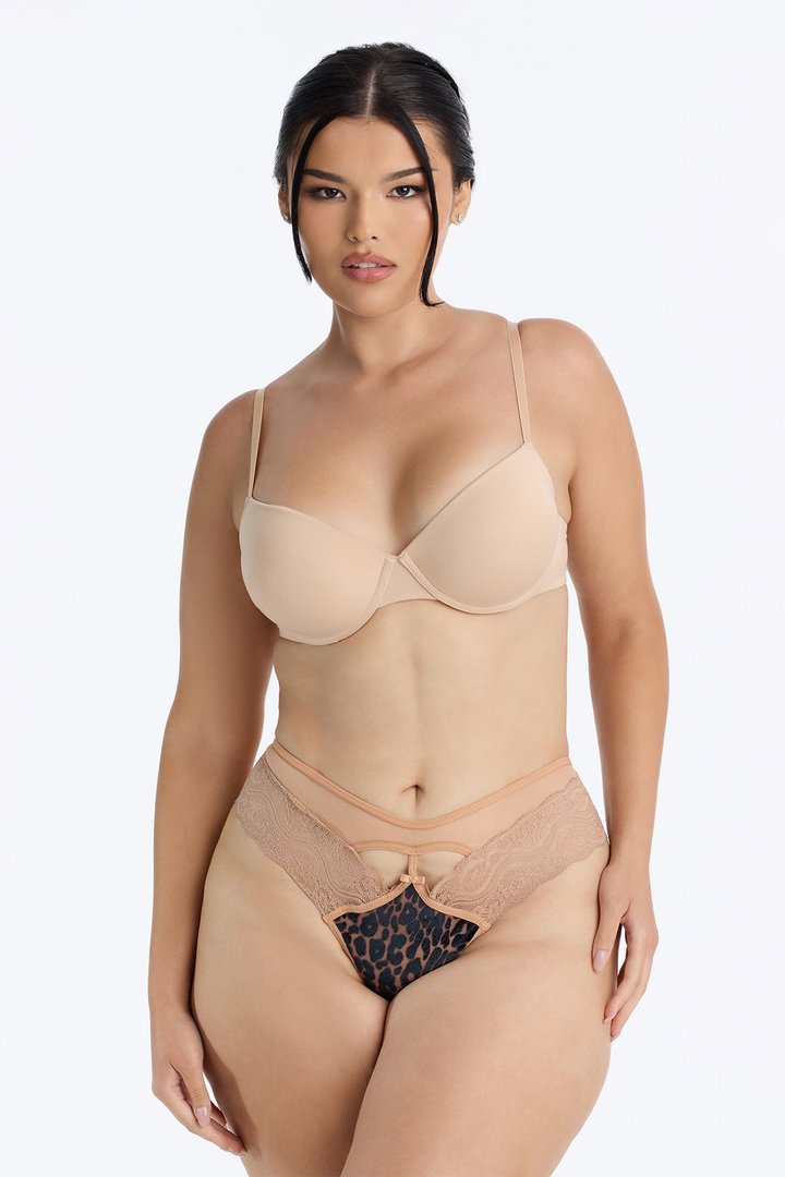 Paulina Mesh Bikini Panty - Chocolate