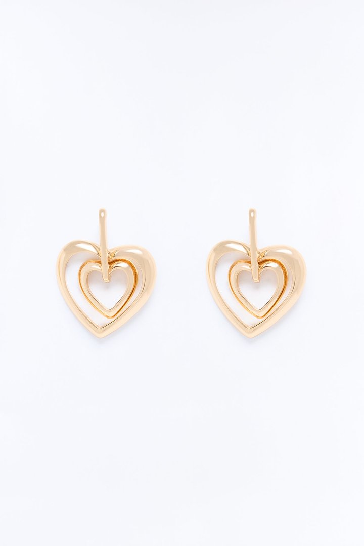 Hold Me Closer Drop Earrings - Gold