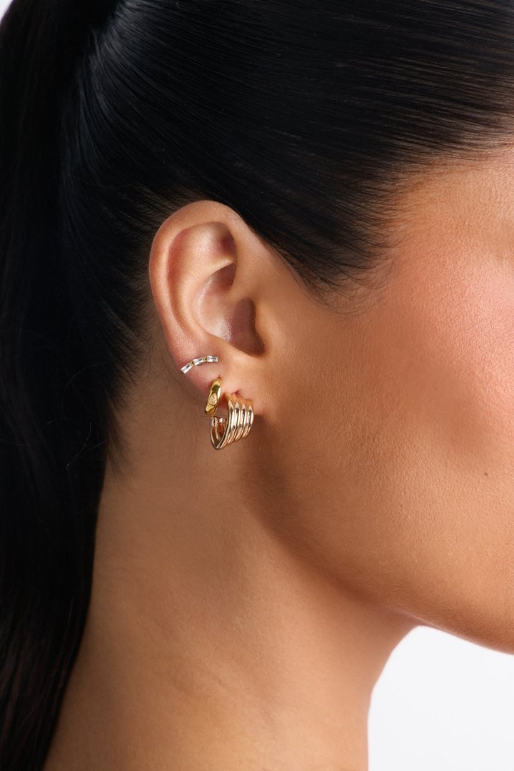 Casual Days Hoop Earrings - Gold