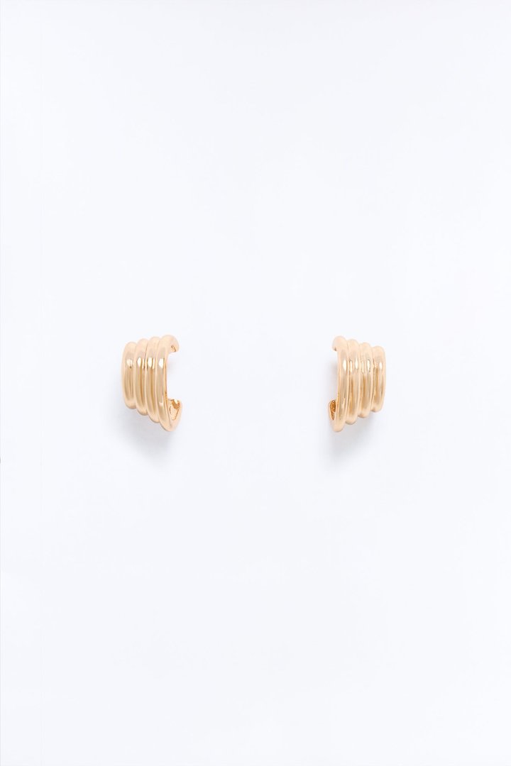 Casual Days Hoop Earrings - Gold