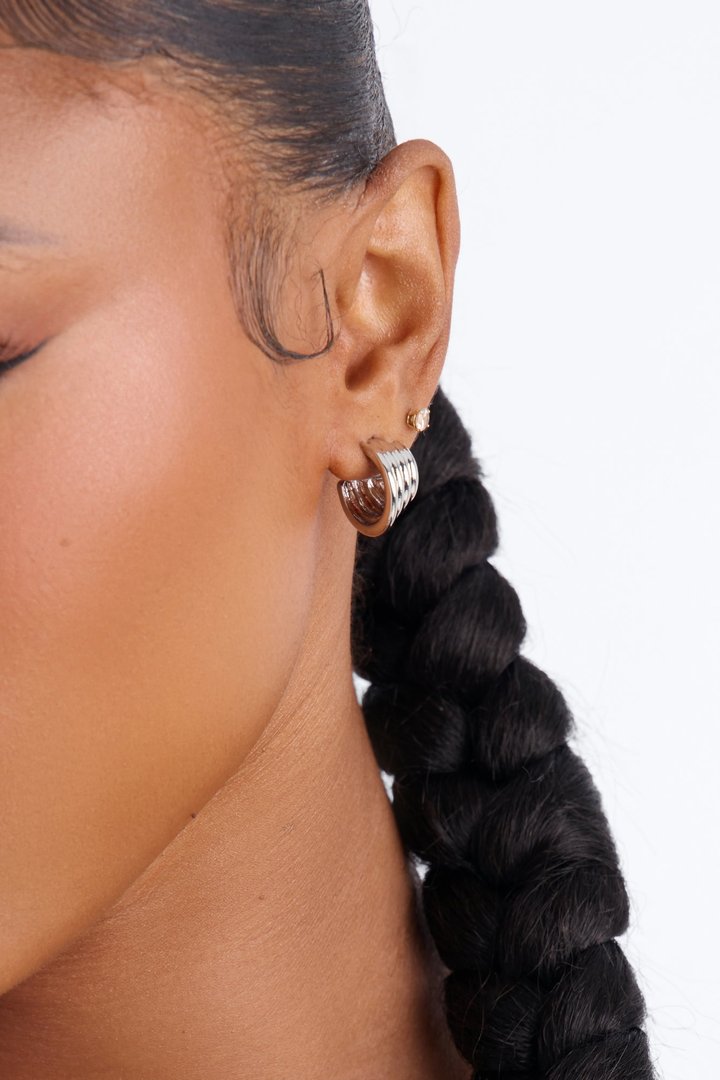 Casual Days Hoop Earrings - Silver