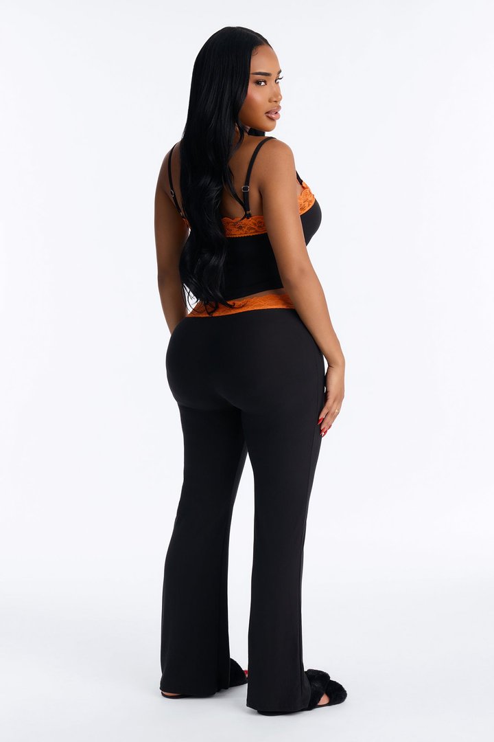 Hottest Witch Alive Halloween Cami PJ Pant Set - Black/Orange