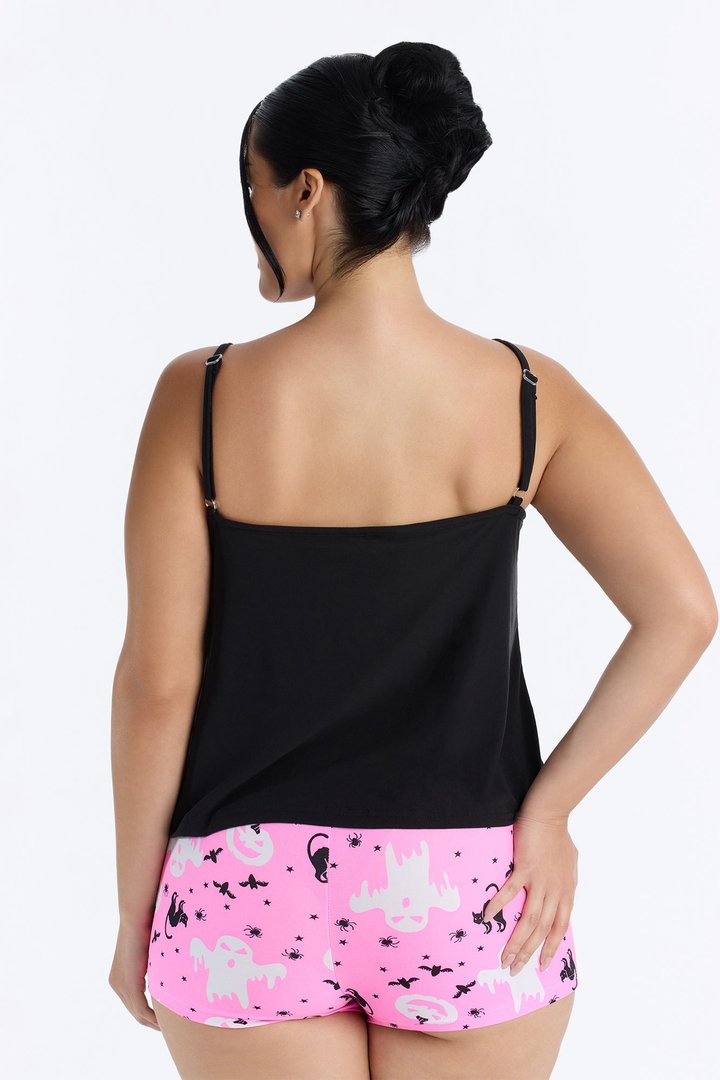 Boo Bitch 2 Piece Cami & Boyshort Set - Black/combo