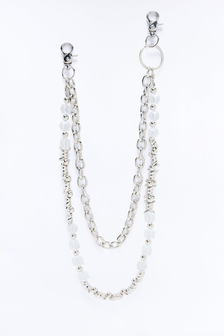 Catharsis Layered Pant Chain - Silver