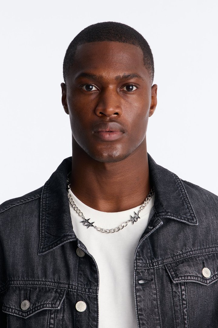 In The Spotlight Star Link Necklace - Silver
