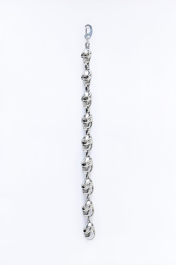 Molten Metal Link Bracelet - Silver