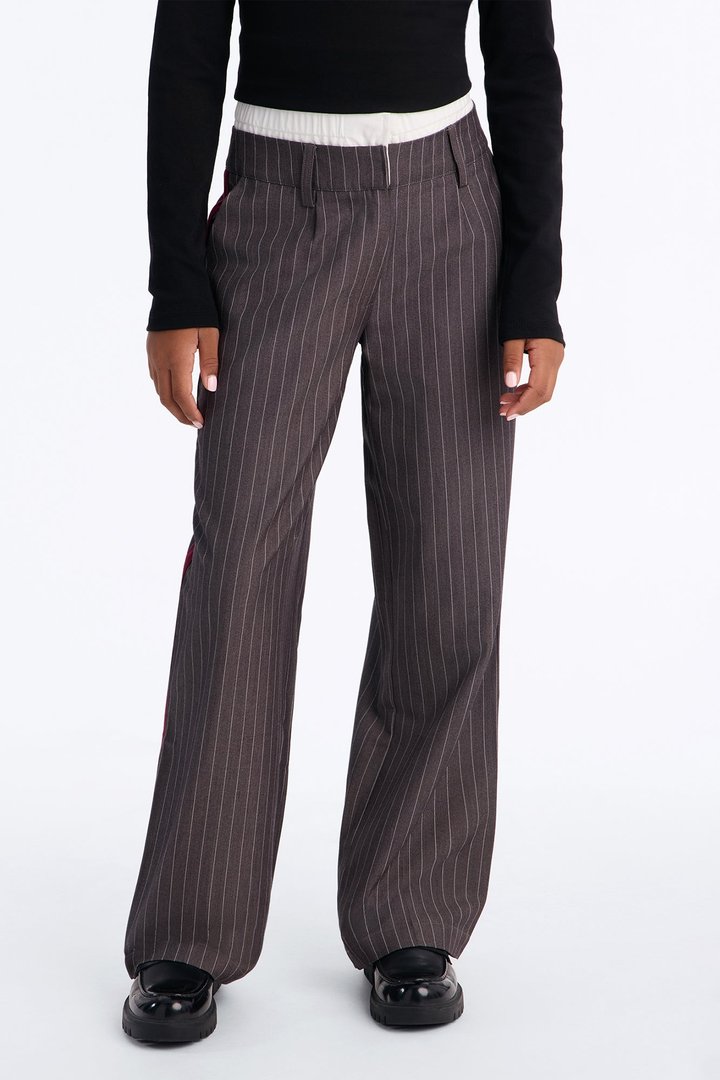 Mini Dedicated To You Double Waistband Trouser II - Charcoal/combo