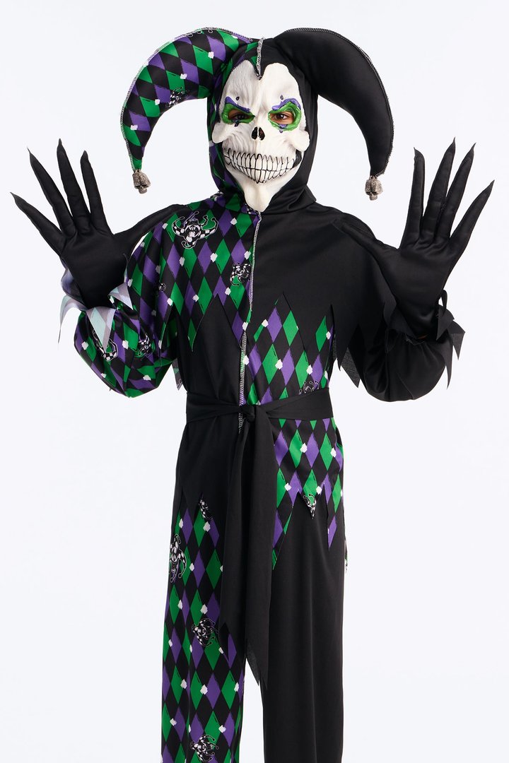 Mini Deadly Jester Costume - Black/combo