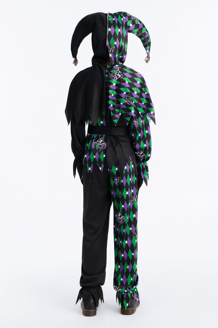 Mini Deadly Jester Costume - Black/combo