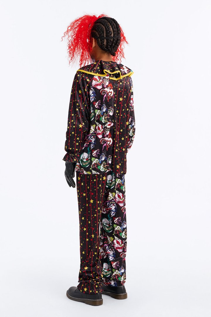 Mini Killer Smile Clown Costume - Black/combo