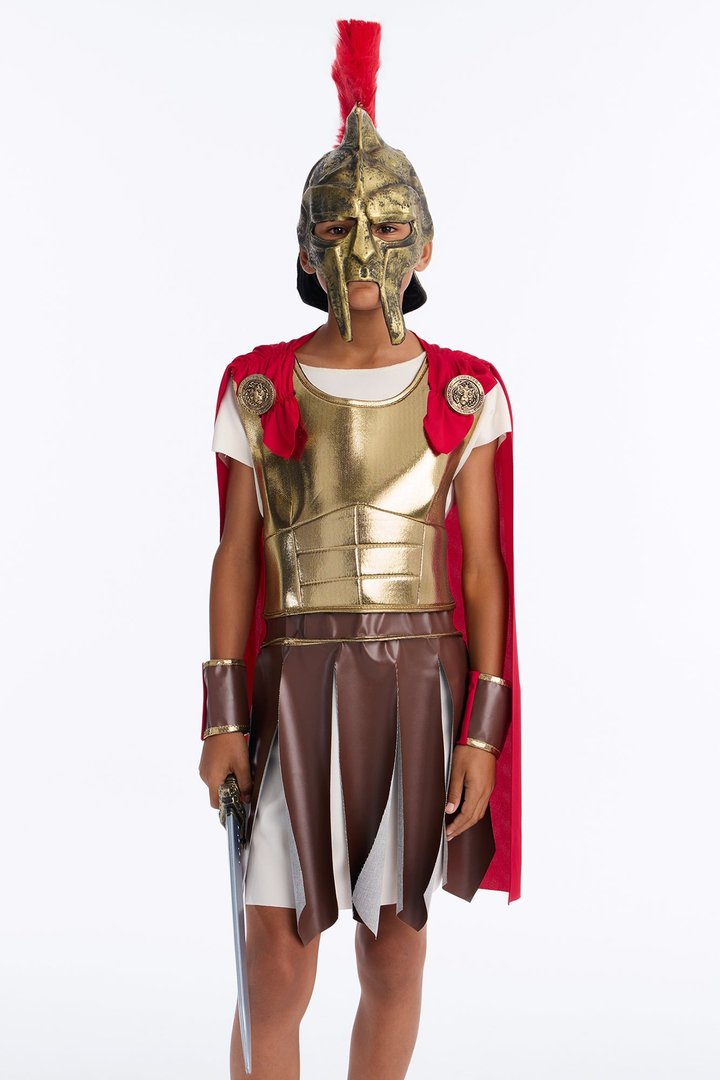 Mini Roman Guard Costume - Gold/combo