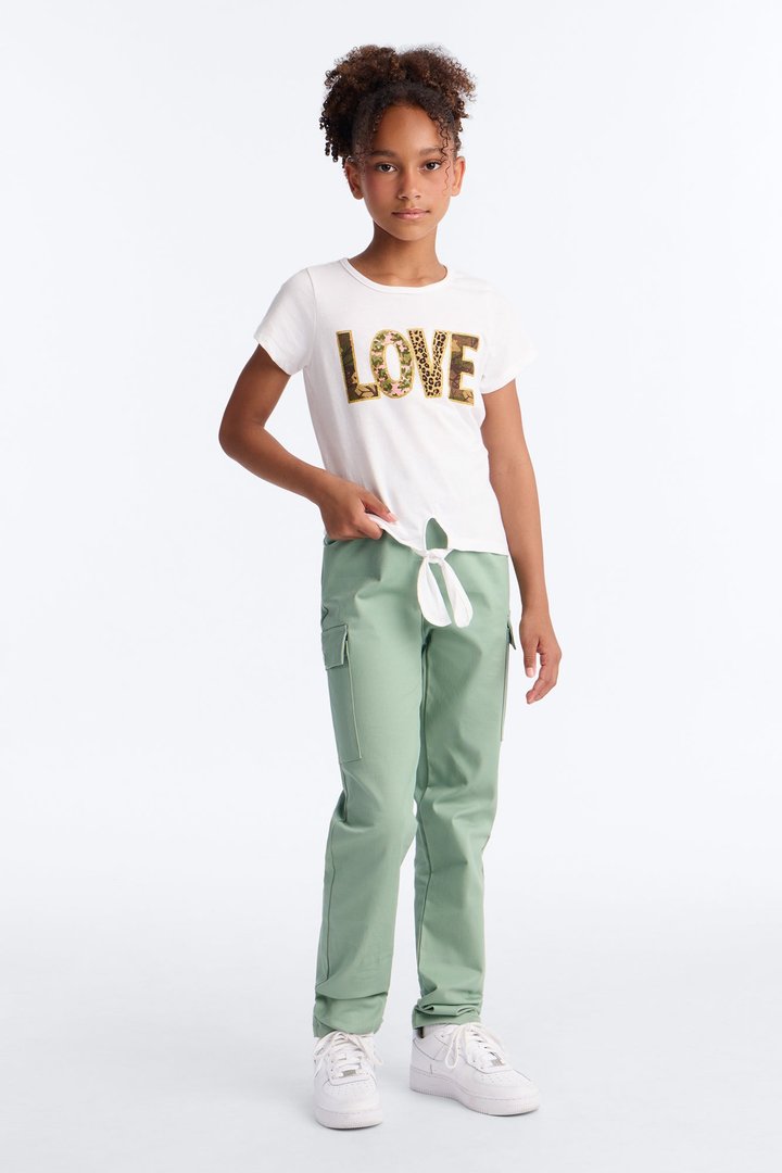 Mini Love Always Pant Set - White/combo