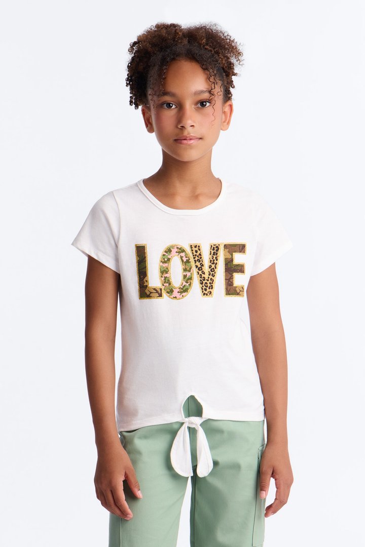 Mini Love Always Pant Set - White/combo