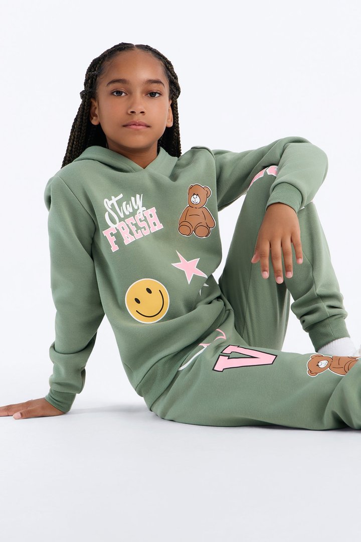 Mini Stay Fresh Jogger Pant Set - Sage