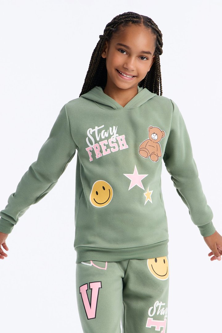 Mini Stay Fresh Jogger Pant Set - Sage