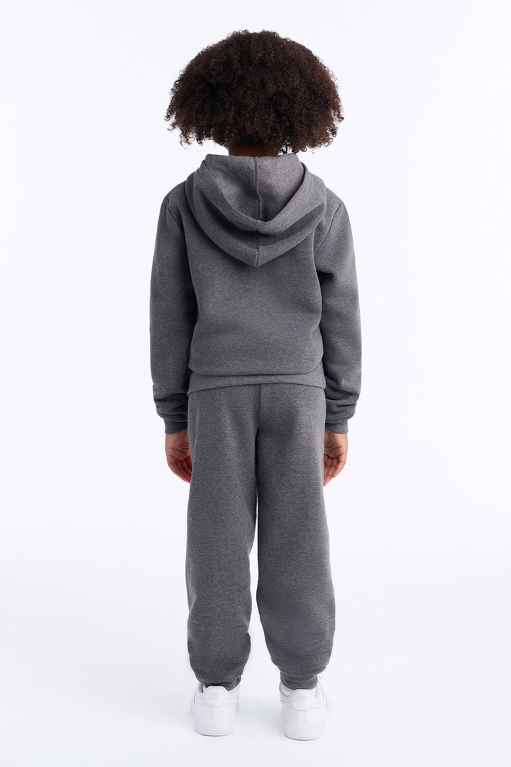 Mini Cherry Good Vibes Jogger Pant Set - Charcoal