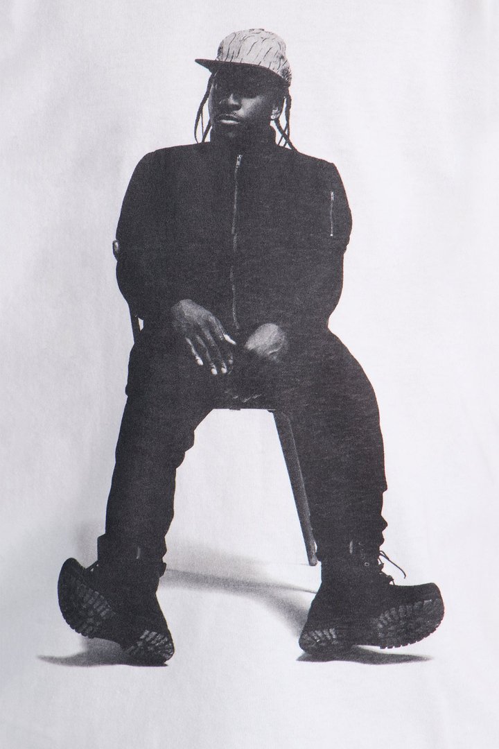 Mini Pusha T Front And Back Graphic Tee - White