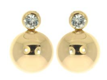 Point Made Drop Earrings - Gold