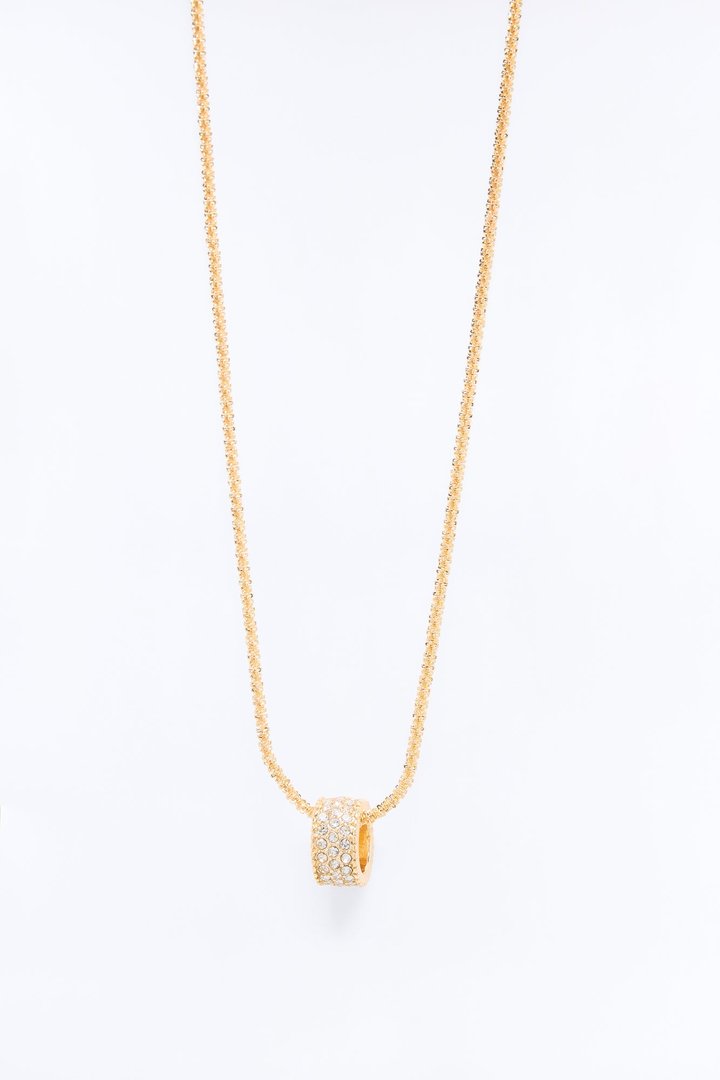 Circular Motion Necklace - Gold